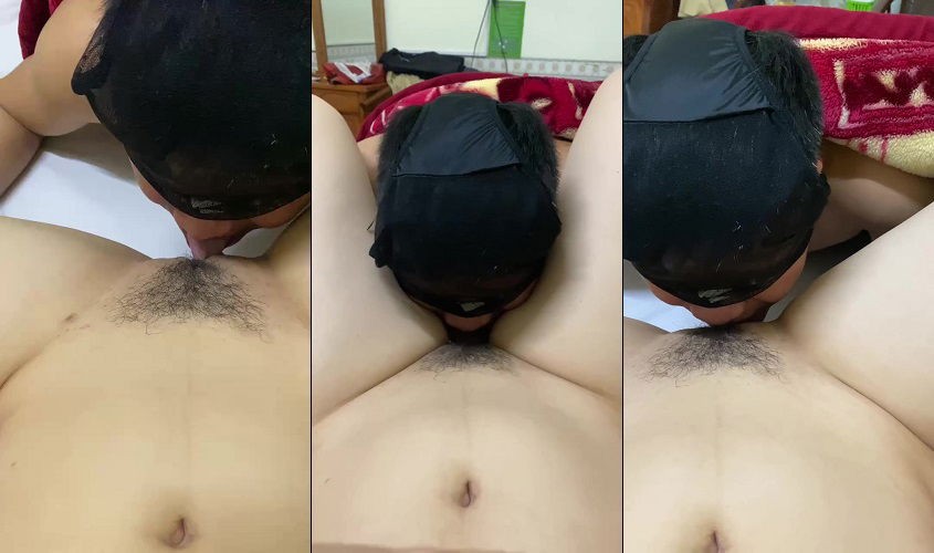 Phim  Sex Bắt anh đội quần lót liếm từng cọng lông bướm cho em