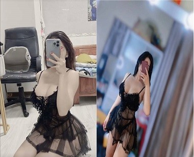 Phim  Sex Bị kích thích với người yêu trong bộ đồ ren