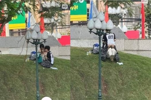 Phim  Sex Cặp đôi Bắc Ninh ân ái lộ liễu trong công viên ít người