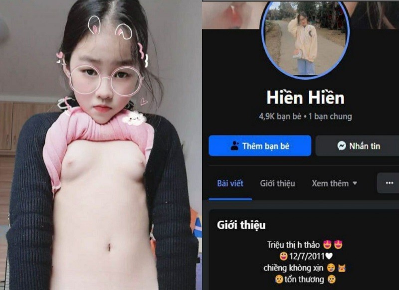 Phim  Sex Hiền Hiền khoe vú mới nhú cho anh em đồng dâm