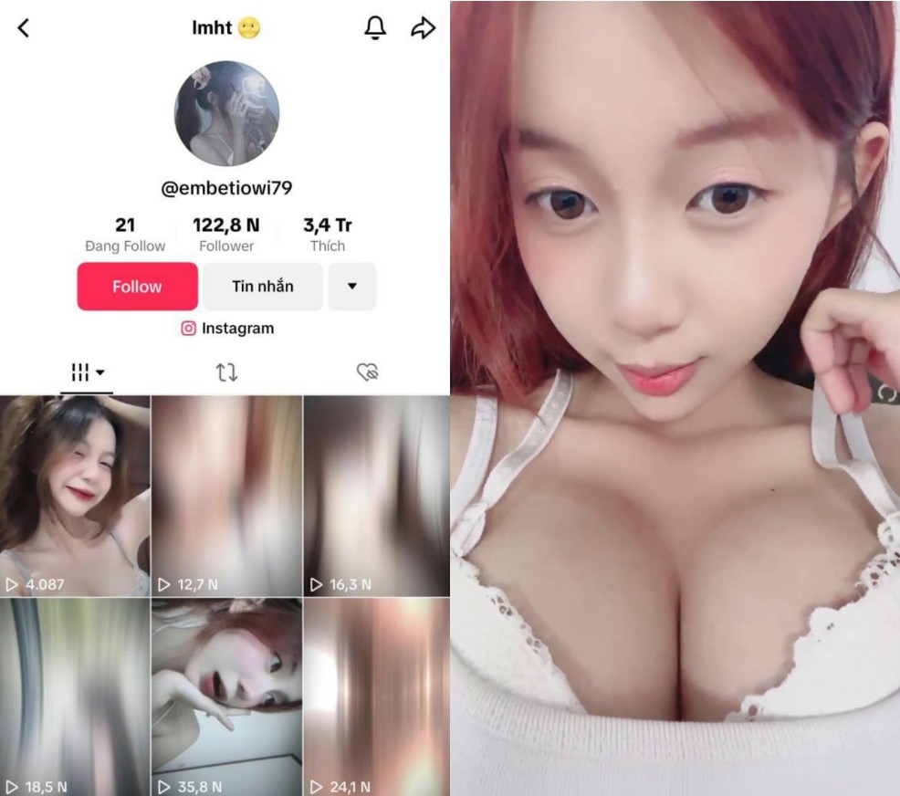 Phim  Sex Huyền Trân vếu khủng ép chặt con cu