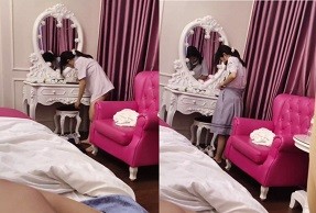 Phim  Sex Sex đụ nhau với bạn trai của nữ sinh cấp 2 trong nhà nghỉ