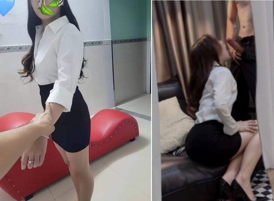 Phim  Sex Thư ký bị cặp sếp đụ la hét